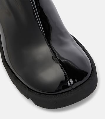 Stride patent leather knee-high boots | Burberry