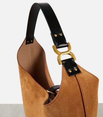 Borsa a spalla Marcie Small in suede | Chloé