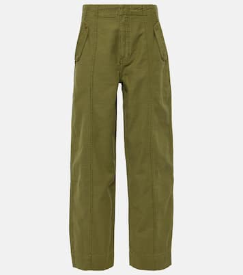 High-Rise-Hose aus Baumwolle | Frame