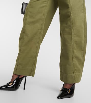 High-Rise-Hose aus Baumwolle | Frame