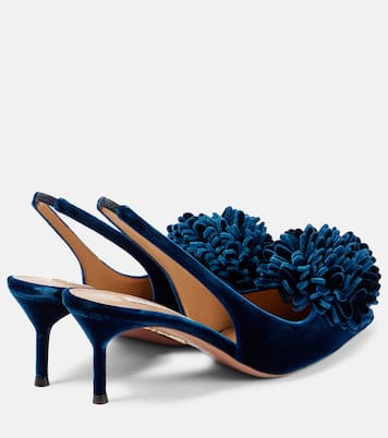 Pumps slingback Couturier 65 in velluto | Aquazzura