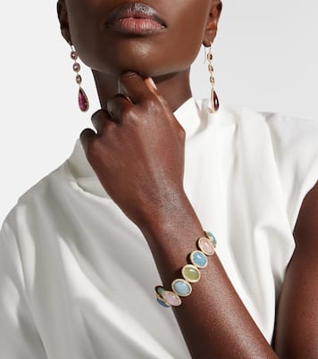 Armband Front Street aus 18kt Gelbgold mit Diamanten und Beryl | Octavia Elizabeth