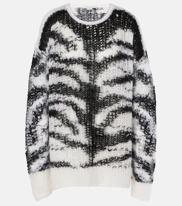 Zebra-print wool-blend sweater | Stella McCartney