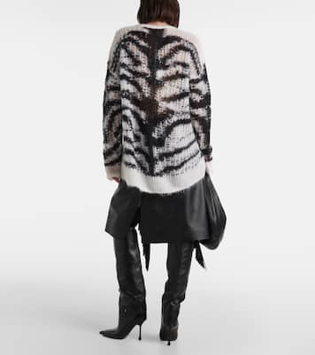 Zebra-print wool-blend sweater | Stella McCartney