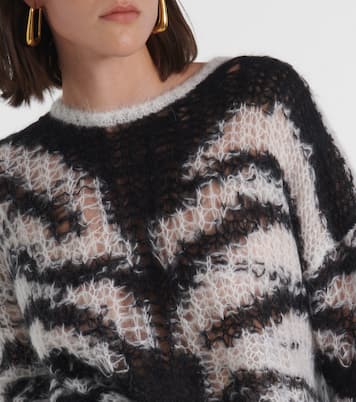 Zebra-print wool-blend sweater | Stella McCartney