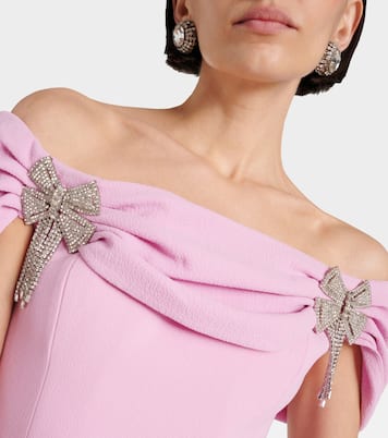 Odetta embellished bow-detail minidress | Rebecca Vallance
