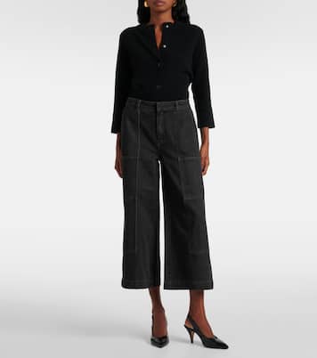 Cropped wide-leg jeans | Vince