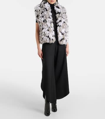 Gilet Lynx in shearling sintetico | Alaïa