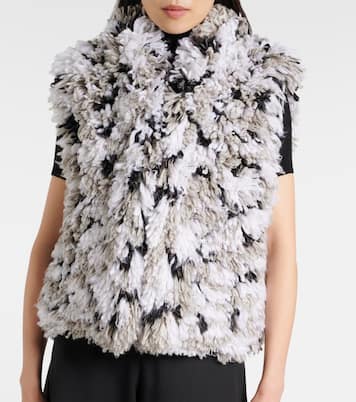 Gilet Lynx in shearling sintetico | Alaïa