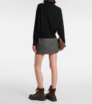 Jersey de cuello alto de lana, cachemir y seda | Brunello Cucinelli