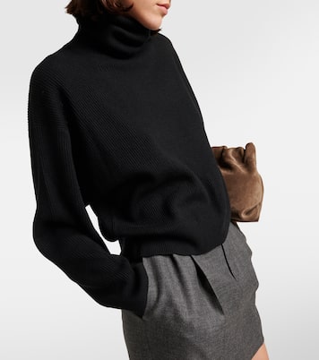 Jersey de cuello alto de lana, cachemir y seda | Brunello Cucinelli