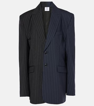 Blazer gessato in lana | Vetements