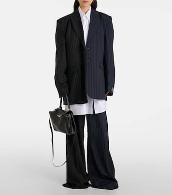 Blazer gessato in lana | Vetements