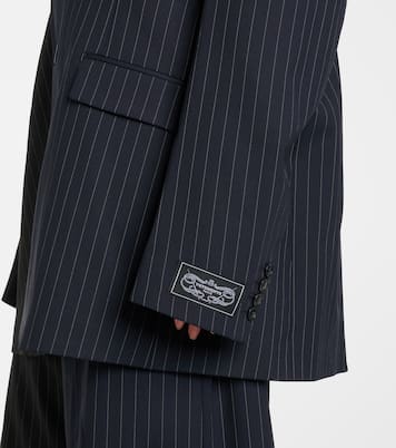 Blazer gessato in lana | Vetements