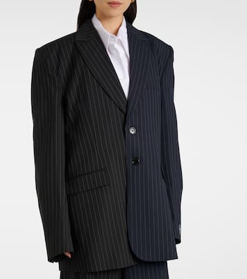 Blazer gessato in lana | Vetements