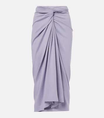Jupe midi en jersey de coton | Dries Van Noten