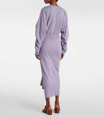 Jupe midi en jersey de coton | Dries Van Noten