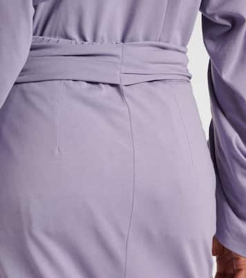 Jupe midi en jersey de coton | Dries Van Noten