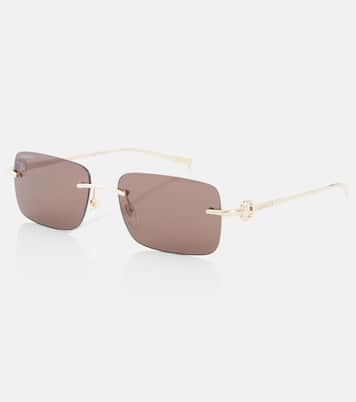 Occhiali da sole rettangolari Horsebit | Gucci