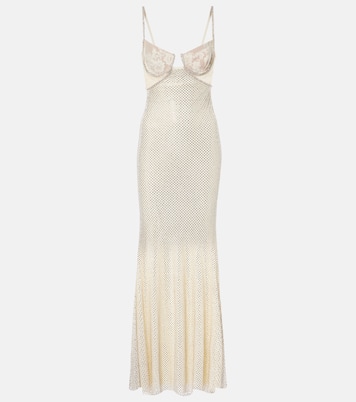 Bridal Robe mit Spitze und Kristallen | Self-Portrait