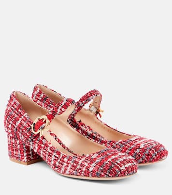 Mary Ribbon bouclé Mary Jane pumps | Gianvito Rossi