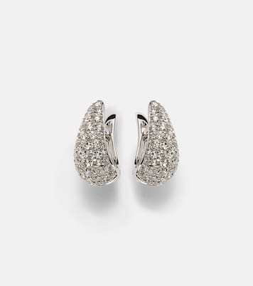 Orecchini Claw in oro bianco 18kt con diamanti | Anita Ko