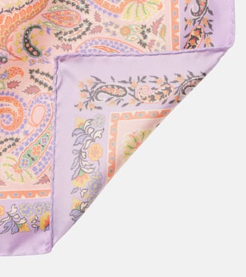 Foulard in twill di seta con stampa | Etro