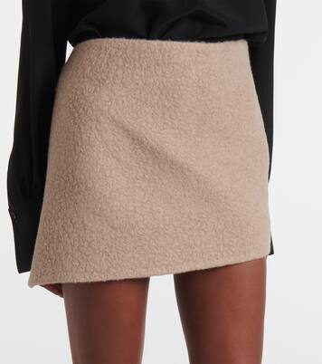 Asymmetric alpaca and wool miniskirt | Givenchy