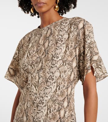 Abito midi Keany in misto seta | Isabel Marant