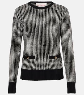 Pullover in lana vergine pied-de-poule | Valentino
