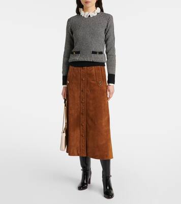 Pullover in lana vergine pied-de-poule | Valentino