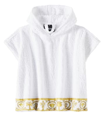 Baby - Poncho Versace Allover in spugna | Versace Kids