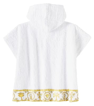 Baby - Poncho Versace Allover in spugna | Versace Kids
