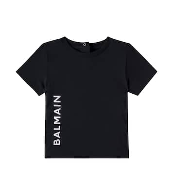 Bebé - camiseta de algodón con logo | Balmain Kids