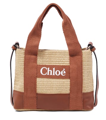 Chloé 라피아 이펙트 숄더 백 | Chloé Kids