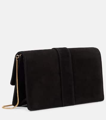 Pochette Capri en daim à ornements | Manolo Blahnik
