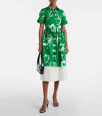 Vestido camisero en popelín de algodón | Erdem