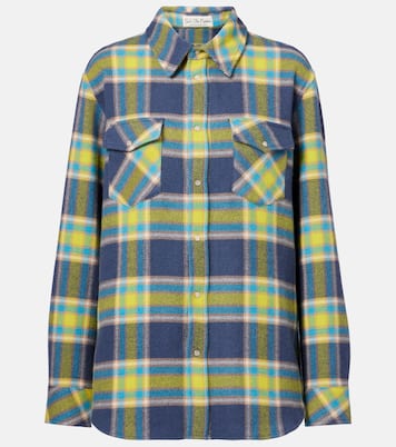 Chemise Explorer en cachemire à carreaux | God's True Cashmere