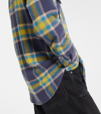 Chemise Explorer en cachemire à carreaux | God's True Cashmere