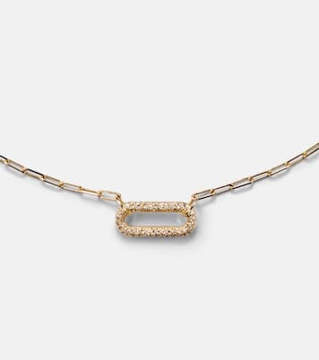 Collier chaîne Cable Link en or 18 ct et diamants | Shay Jewelry