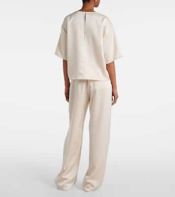 T-shirt oversize Barb in raso | Leset