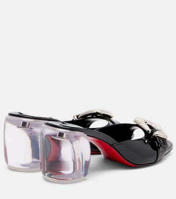 Minny Bubble 70 patent leather mules | Christian Louboutin