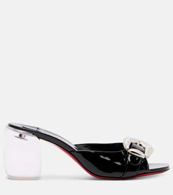 Minny Bubble 70 patent leather mules | Christian Louboutin