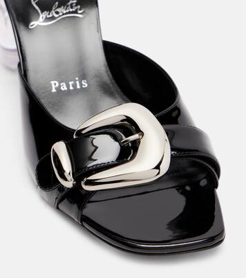 Minny Bubble 70 patent leather mules | Christian Louboutin