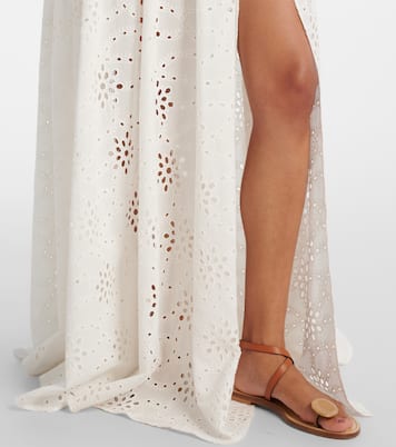 Serena broderie anglaise cotton maxi skirt | Alexandra Miro