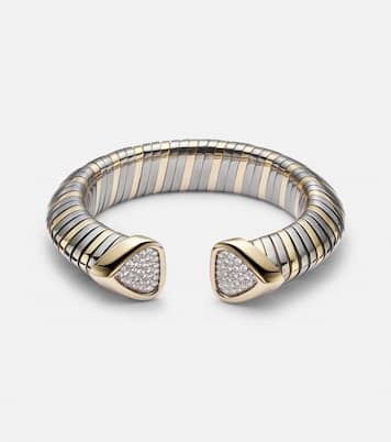 Trisola 18kt gold bracelet with diamonds | Marina B