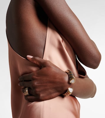 Trisola 18kt gold bracelet with diamonds | Marina B