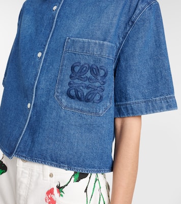 Camisa Paula's Ibiza en denim con anagrama | Loewe