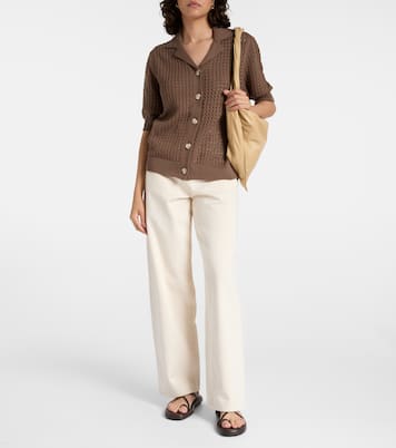 Ellie open-knit cotton shirt | Varley