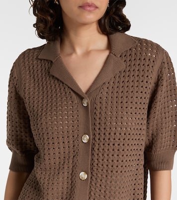 Ellie open-knit cotton shirt | Varley